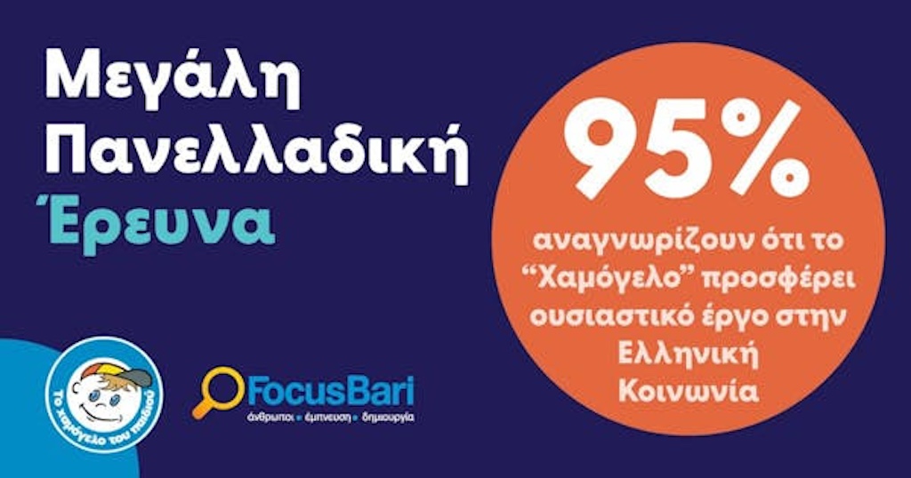 Η FOCUS BARI καταγράφει την αστείρευτη αγάπη των Ελλήνων στον Οργανισμό  «Το Χαμόγελο του Παιδιού»