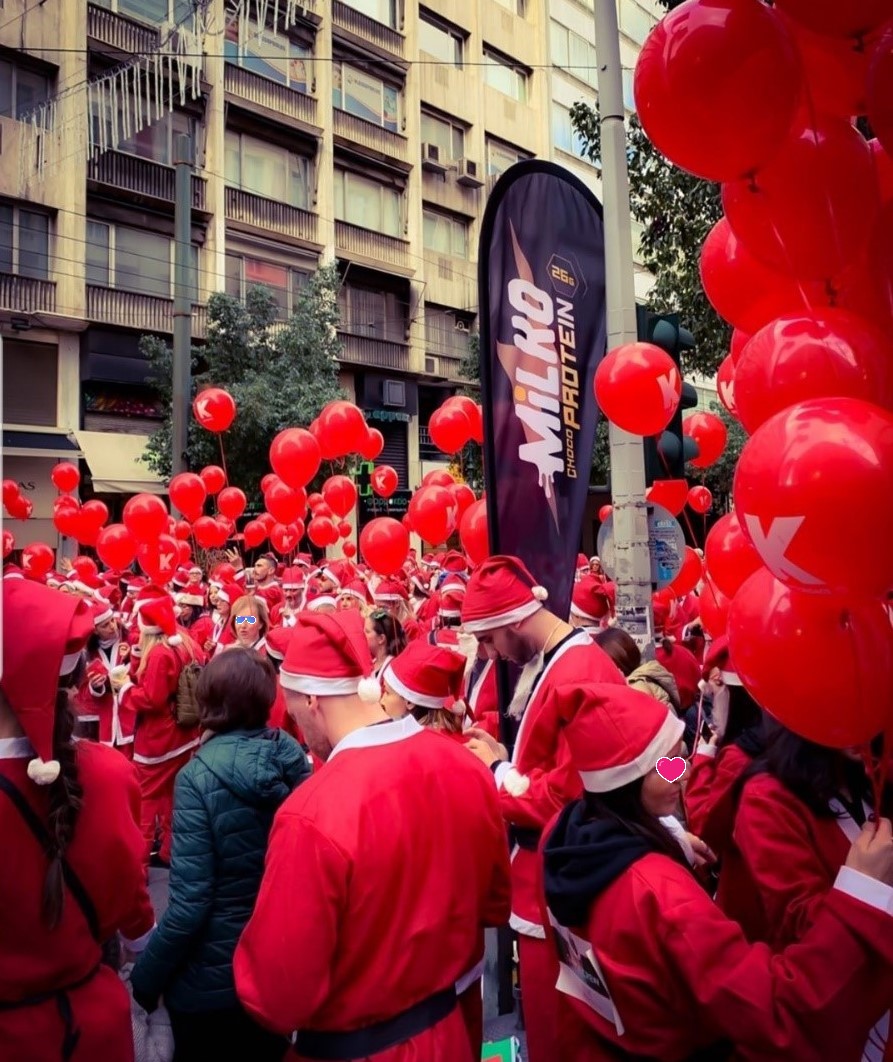 To Milko της ΔΕΛΤΑ  στο 6ο Santa Run