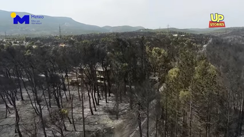 Οι καταστροφές από την πυρκαγιά της Βαρυμπόμπης (video)