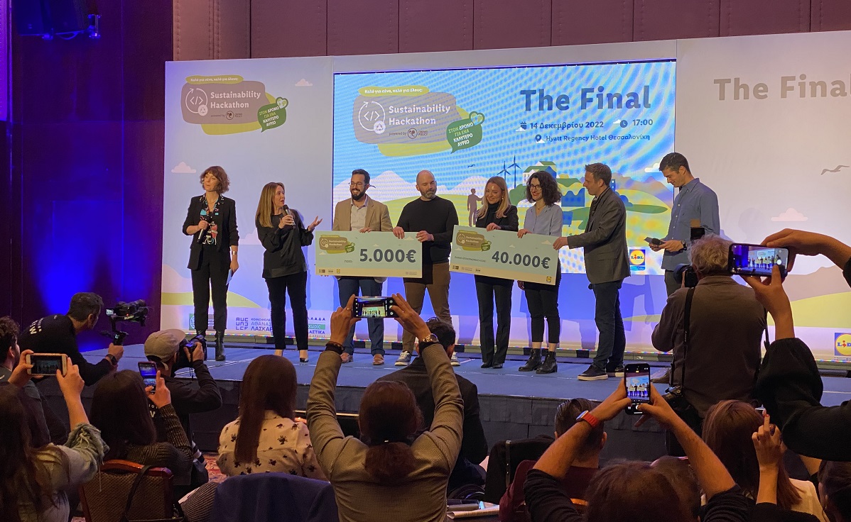 Η Dataphoria μεγάλος νικητής του 2ου Sustainability Hackathon
