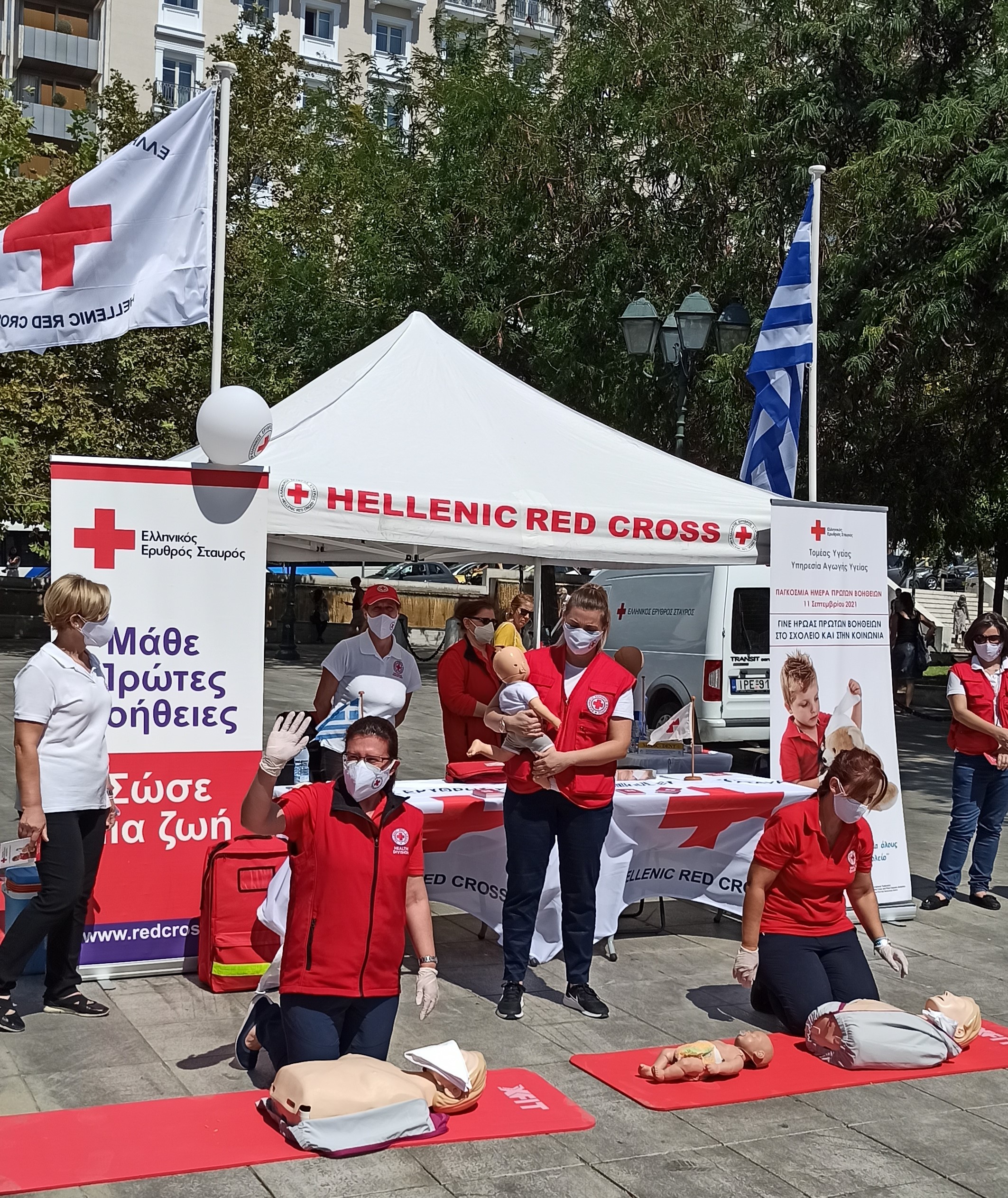 EEΣ: Δράση Προαγωγής Υγείας στην Πλατεία Συντάγματος