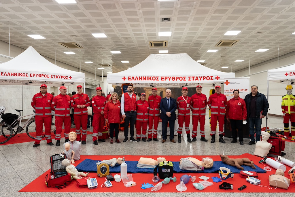 Eκδήλωση για τις Πρώτες Βοήθειες στο Μετρό Συντάγματος