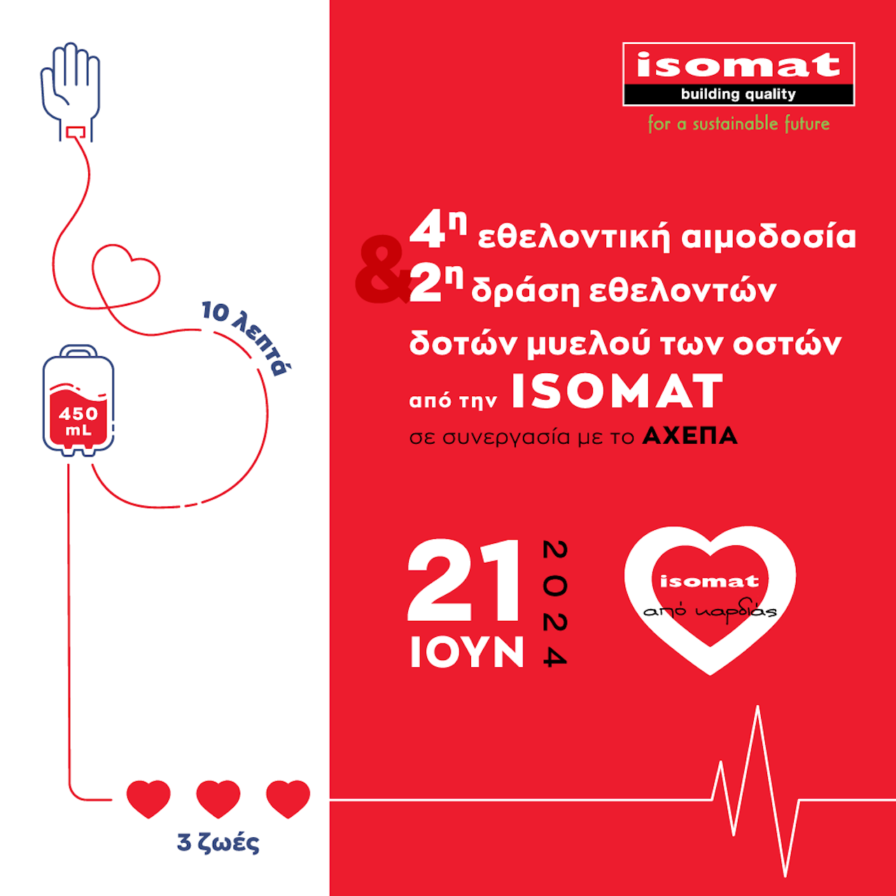 ISOMAT: Κουλτούρα αλληλεγγύης και προσφοράς στην πράξη