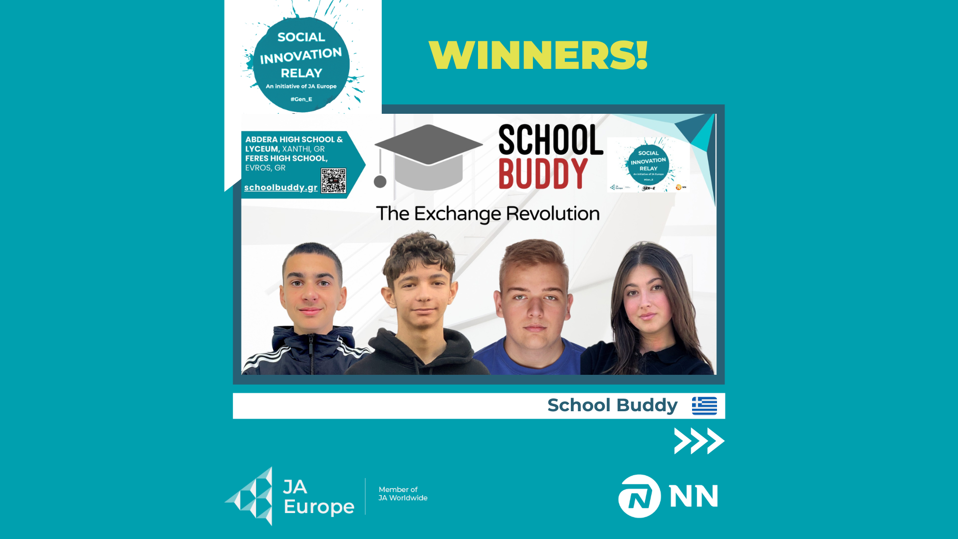 JA Greece: Κορυφαία διάκριση για την μαθητική startup School  Buddy