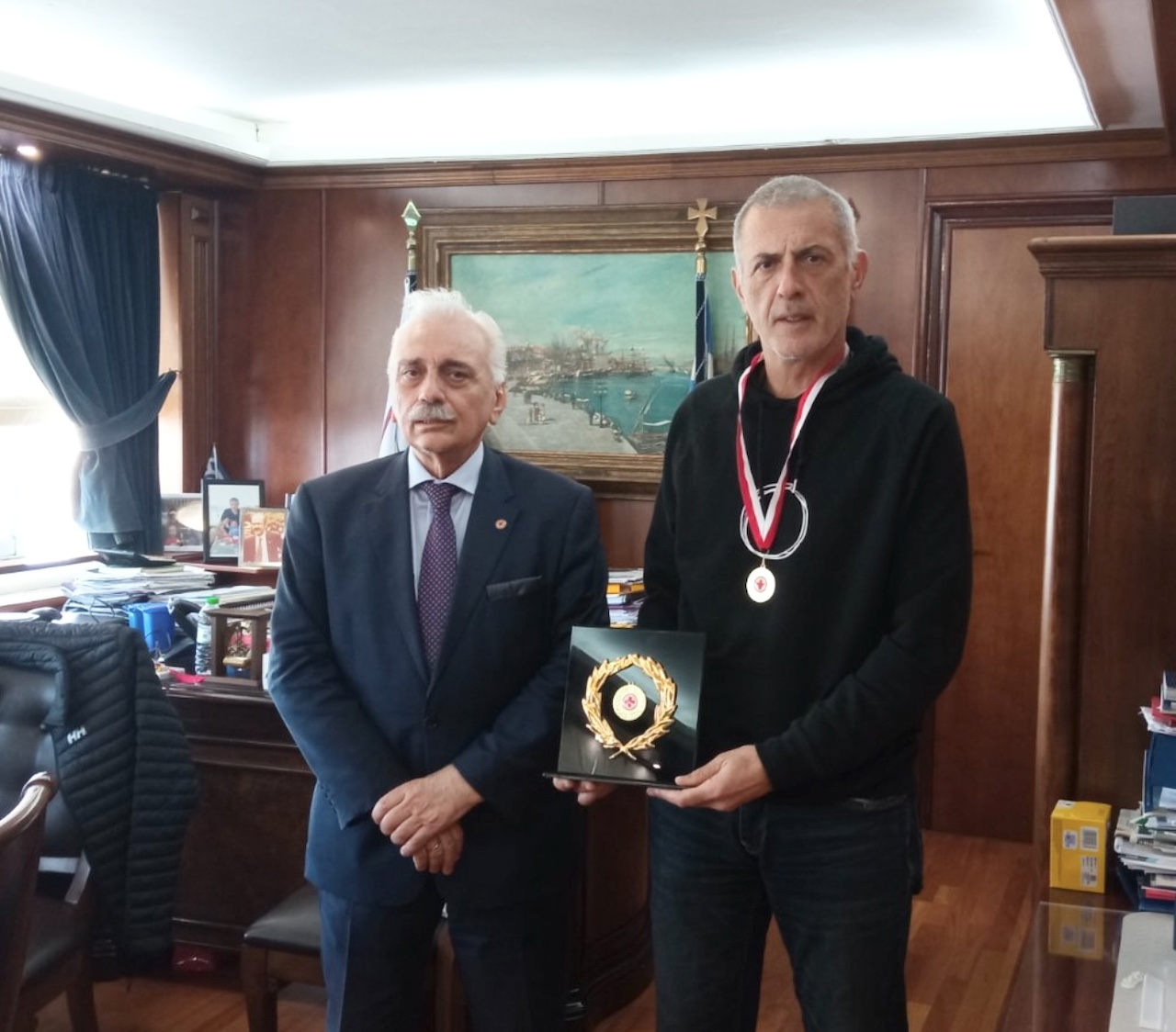 EEΣ: Συνάντηση με τον Δήμαρχο Πειραιά, Γιάννη Μώραλη