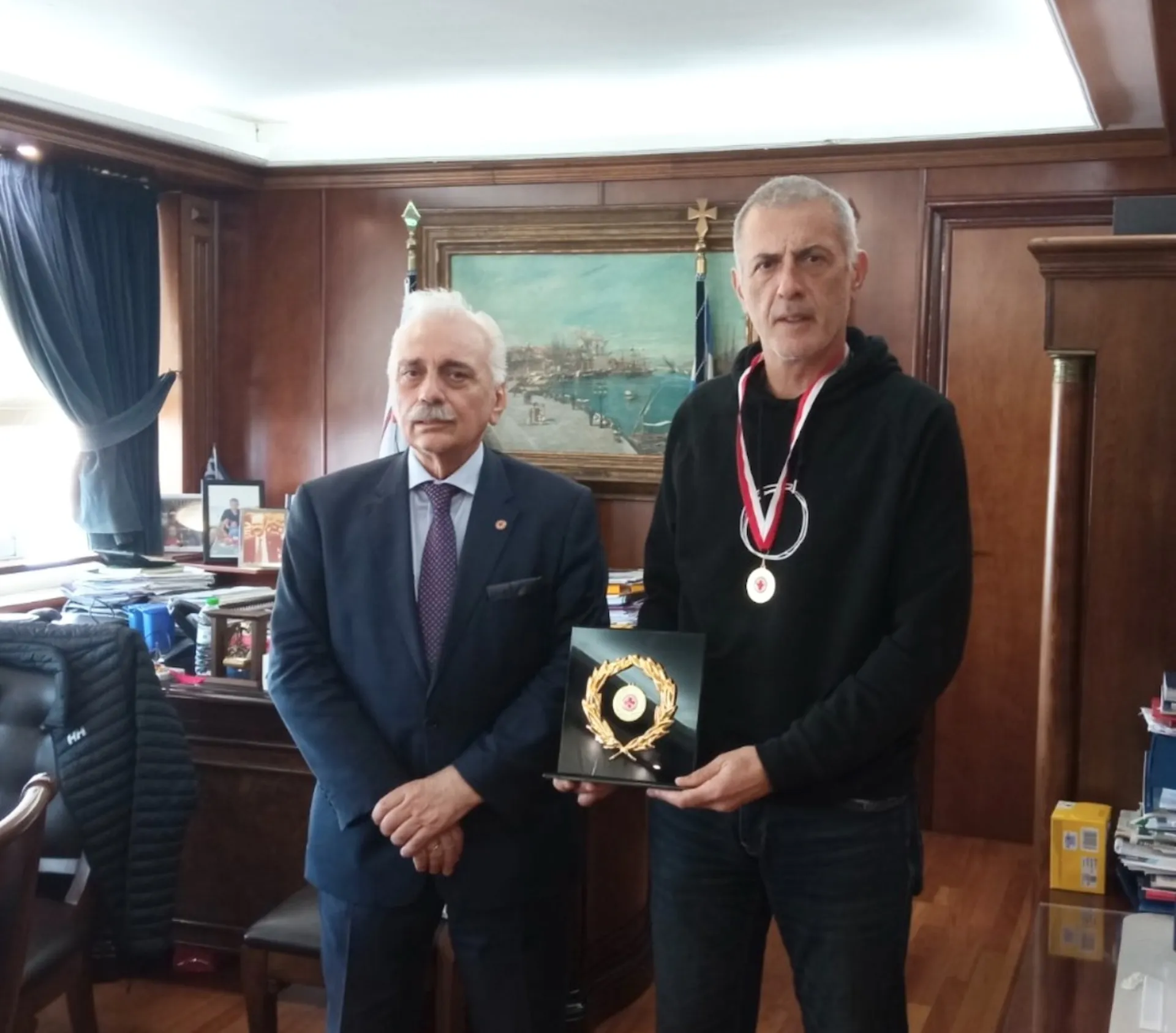 EEΣ: Συνάντηση με τον Δήμαρχο Πειραιά, Γιάννη Μώραλη