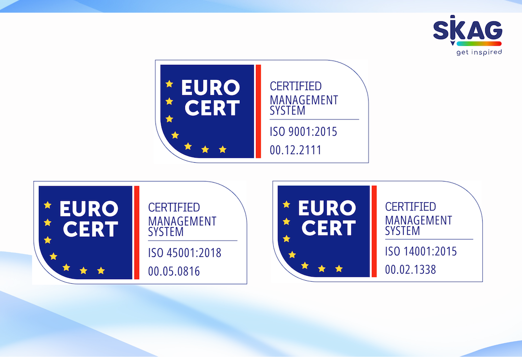 SKAG: Πιστοποιήσεις από τον οργανισμό EUROCERT