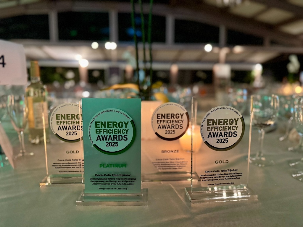 Coca-Cola Τρία Έψιλον: Οι διακρίσεις στα Energy Efficiency Awards 2025
